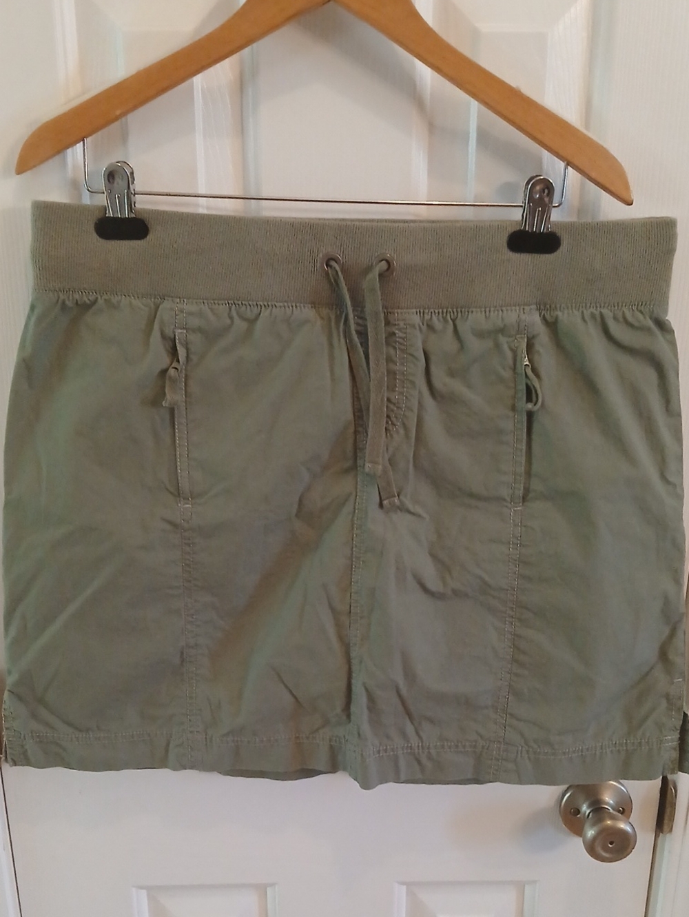Merona Olive Drawstring Waist Casual Skort